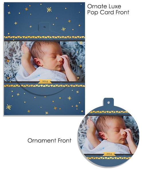 Silent Night 5x7 Circle Luxe Pop Card